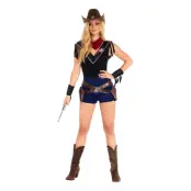 Vilda Västern Sheriff Deluxe Maskeraddräkt - Small