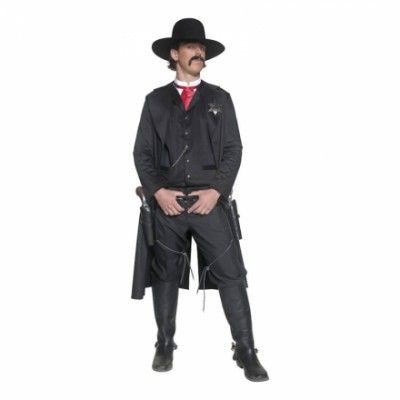 Vilda Västern Sheriff Maskeraddräkt - One size