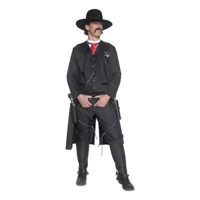Vilda Västern Sheriff Maskeraddräkt - One size