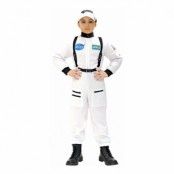 Vit Astronaut Barn Maskeraddräkt - Medium