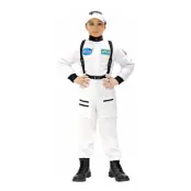 Vit Astronaut Barn Maskeraddräkt - X-Small