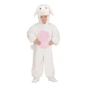 Vit Kanin Barn Maskeraddräkt - Large