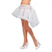 Vit Kort Tyllkjol - Small/Medium