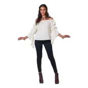 Vit Pirat/Renässans Blus - X-Small