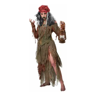 Voodoo Häxa Maskeraddräkt - Medium