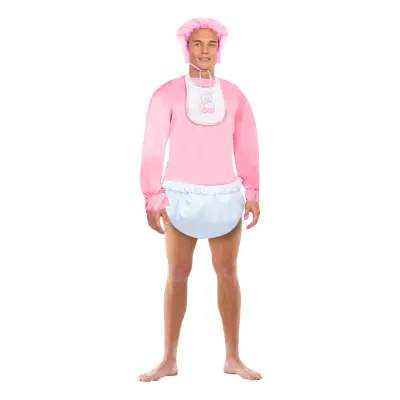 Vuxen Bebis Rosa Maskeraddräkt - Medium