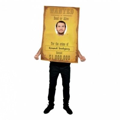 Wanted Cowboy Maskeraddräkt - One size