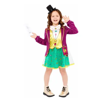 Willy Wonka Classic Klänning Barn Maskeraddräkt - Large