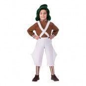 Willy Wonka Oompa Loompa Barn Maskeraddräkt - Large