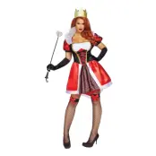 Wonderland Queen Deluxe Maskeraddräkt - Large