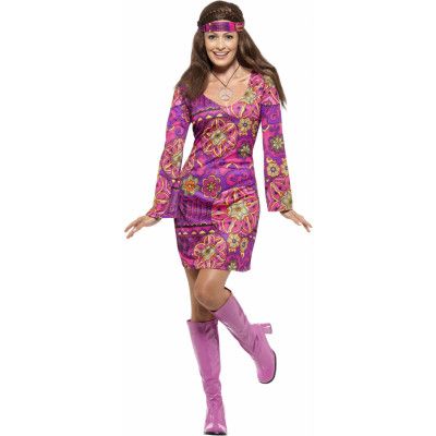 Woodstock Hippie Maskeraddräkt S