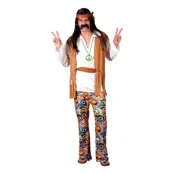 Woodstock Hippie Maskeraddräkt - X-Large