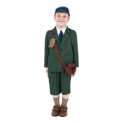 WW2 Pojke Barn Maskeraddräkt - Large