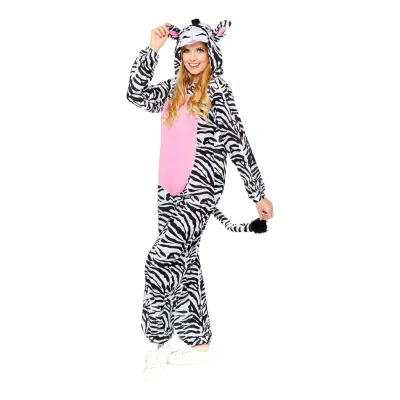 Zebra Onesie Maskeraddräkt - Standard