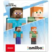 Amiibo Steve & Alex Minecraft