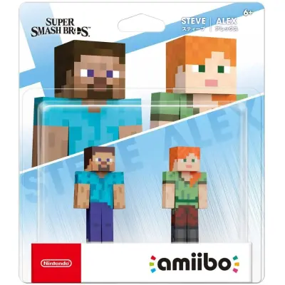 Amiibo Steve & Alex Minecraft
