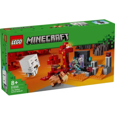 LEGO® Minecraft Attack vid Nether-portalen 21255 - LEGO -  Leksaksaffären