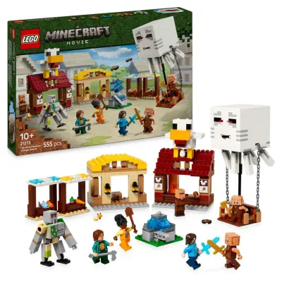 LEGO® Minecraft Byanfall med gastballong 21273 - LEGO -  Leksaksaffären