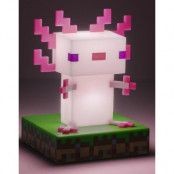 Licensierad Minecraft Axolotl-lampa