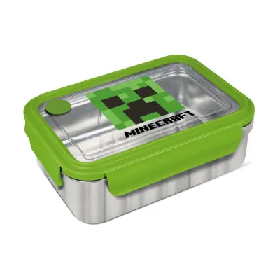 Lunchbox Minecraft Stainless Steel Rectangular 2l