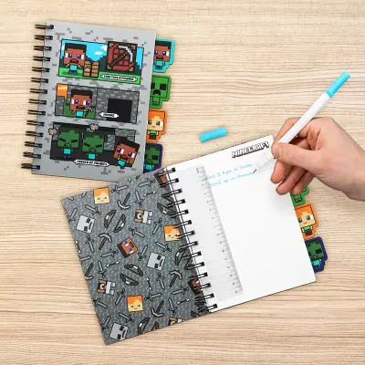 Minecraft - A5 Notebook With Dividers