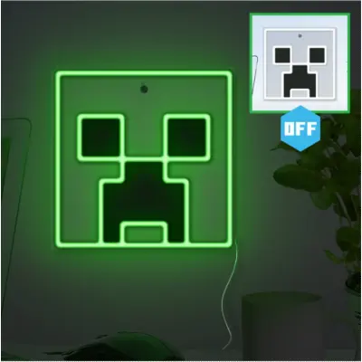 Minecraft - Creeper - Wall Mountable LED Neon Light