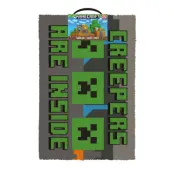 Minecraft Creepers Need Hugs Coir Door Mat