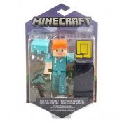 Minecraft Figur Alex in diamond armor