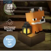Minecraft - Fox - 'Lunaglo' Outdoor Solar Light 33Cm