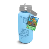 Minecraft - Glass Water Bottle With Silicon Sleeve 27Oz
