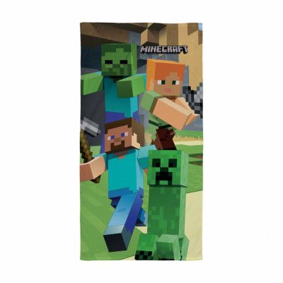 Minecraft Handduk 70x120cm - Minecraft -  Leksaksaffären