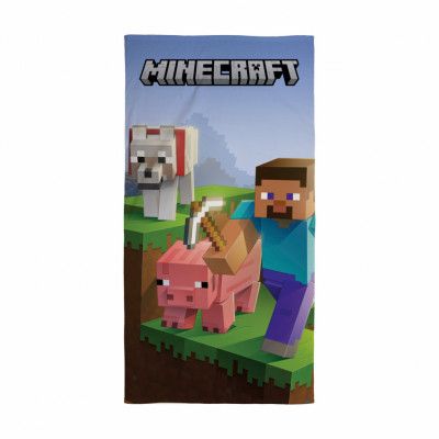 Minecraft Handduk 70x140cm 10009 - Minecraft -  Leksaksaffären