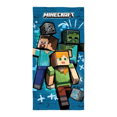 Minecraft Handduk 70x140cm 22438 - Minecraft -  Leksaksaffären