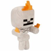 Minecraft Happy Explorer Skeleton On Fire Plush
