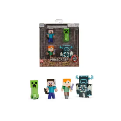Minecraft Jada Metallfigurer 4-Pack 2.5