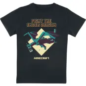Minecraft - gaming T-shirt - Barn - Ender Dragon - 104 116 - för barn - svart