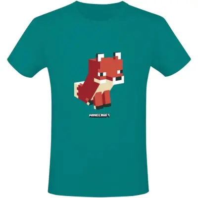 Minecraft - gaming T-shirt - Simple Fox - L XXL - för  turkos