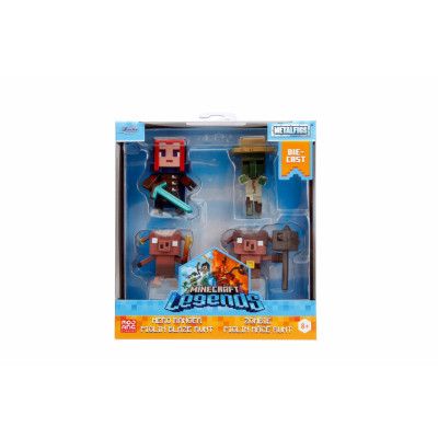 Minecraft Legends Metallfigurer 4-Pack