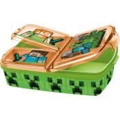 Minecraft Matlåda med 3 fack - Minecraft -  Leksaksaffären