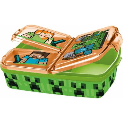 Minecraft Matlåda med 3 fack - Minecraft -  Leksaksaffären