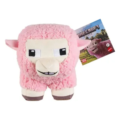 Minecraft Movie Mjukdjur Pink Sheep 20cm - Minecraft -  Leksaksaffären