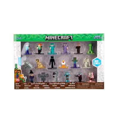 Minecraft Nano Metalfigs 18-pack s12 - Minecraft -  Leksaksaffären