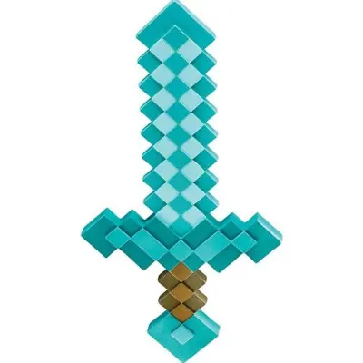 Minecraft Plastic Replica Diamond Sword 51 cm