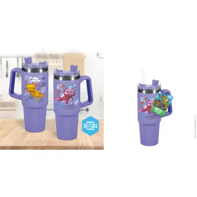 Minecraft - Purple - Travel Mug Xl 900Ml With Straw