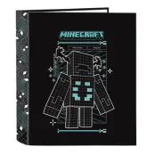 Minecraft Screen A4 cardboard 4 rings binder