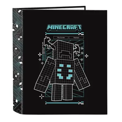 Minecraft Screen A4 cardboard 4 rings binder
