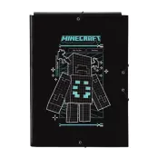 Minecraft Screen A4 cardboard binder with flaps