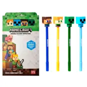 Minecraft set of 4 coloured erasable pens