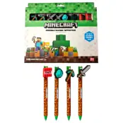 Minecraft set of 8 coloured erasable pens