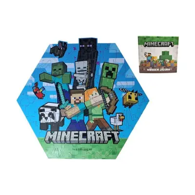 Minecraft - Shaped Jigsaw Puzzle 130Pc